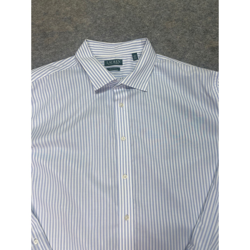 Lauren Ralph Lauren Mens 4XL 20 34/35 Regular Fit‎ Striped Dress Shirt